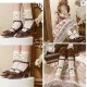 Iris Corolla Frame Square Heel Shoes(Reservation/8 Colours/Full Payment Without Shipping)
